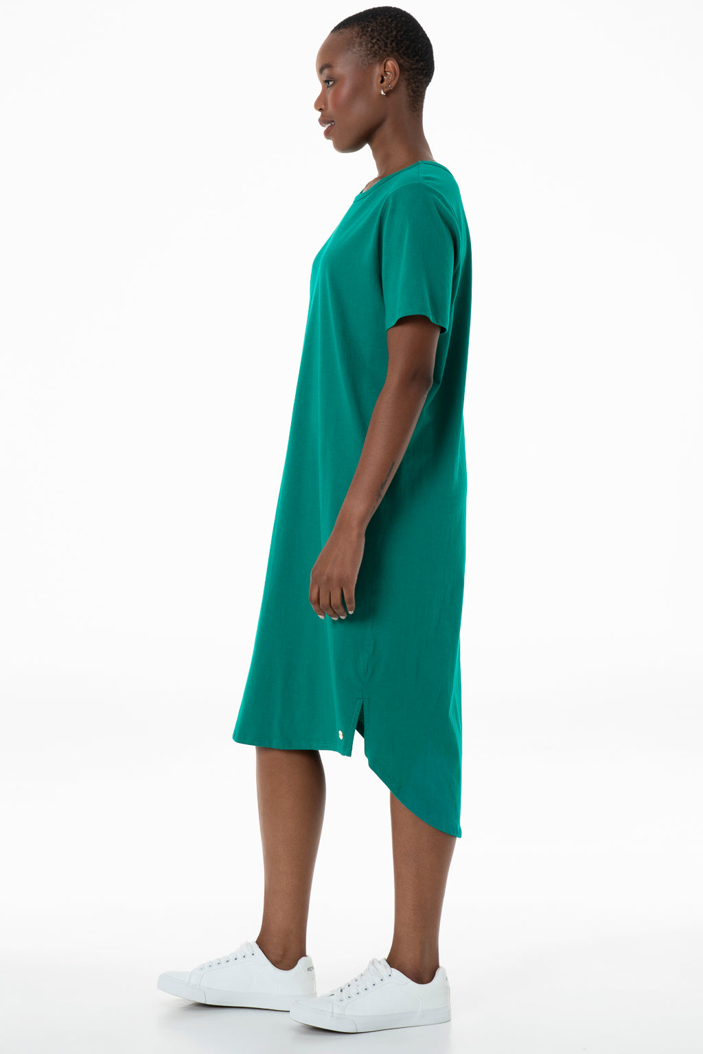 Green tee shirt dress online