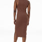 Ribbed Bodycon Dress _ 143286 _ Brown
