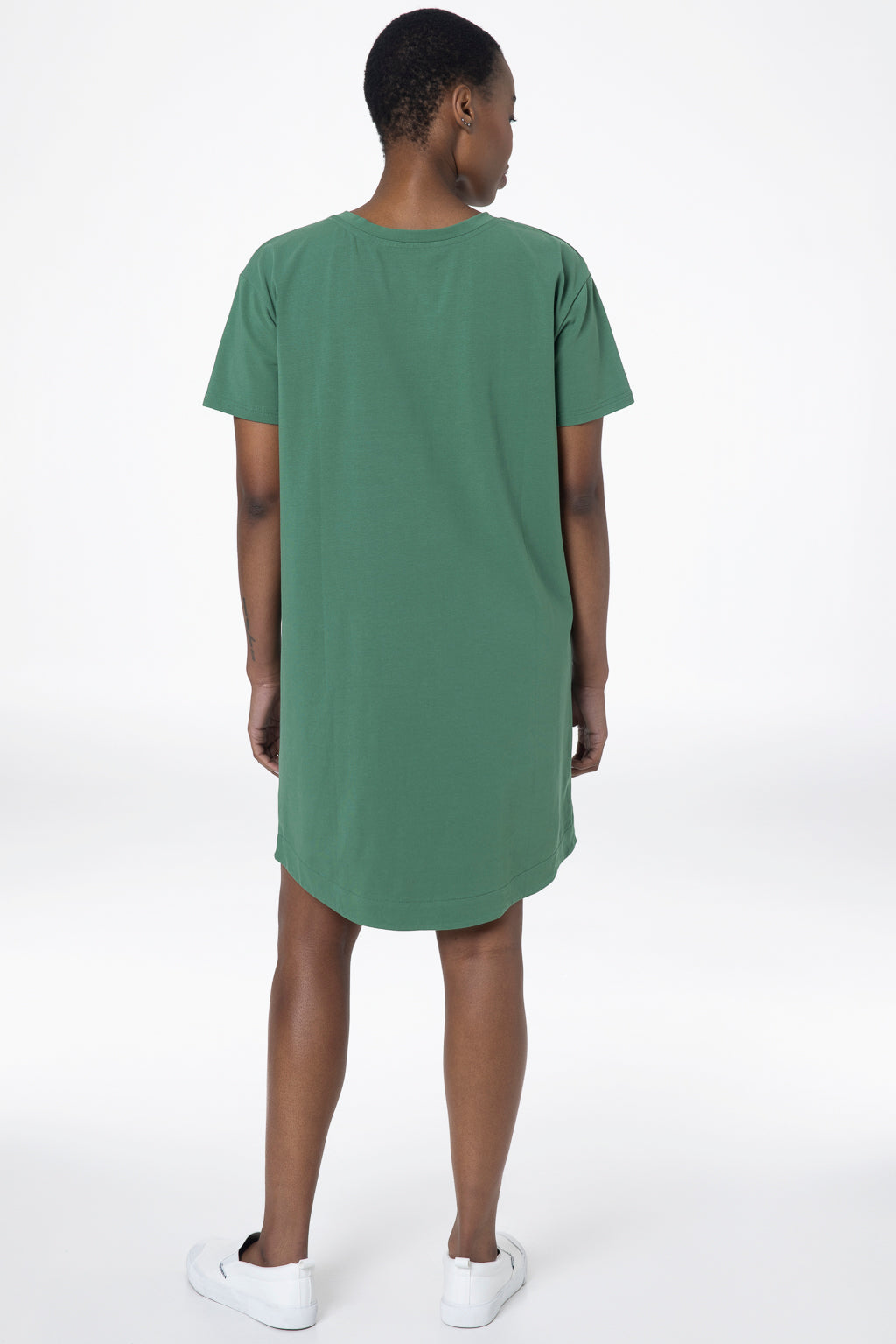 V-Neck T-Shirt Dress _ 143276 _ Green