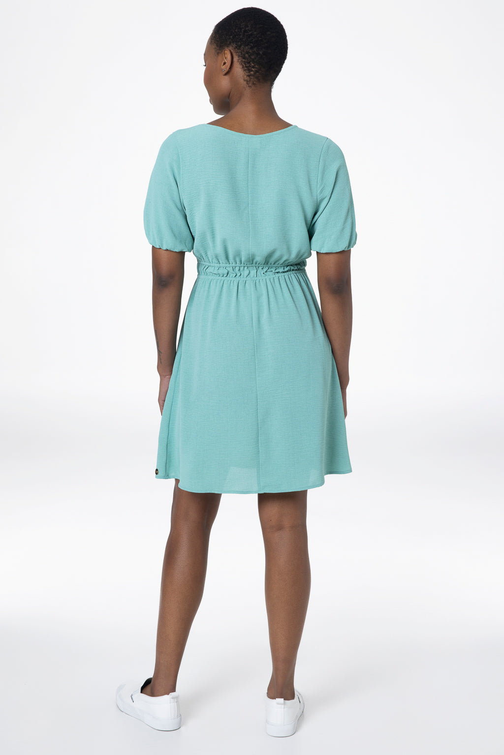 Fit And Flare V-Neck Dress _ 143346 _ Green