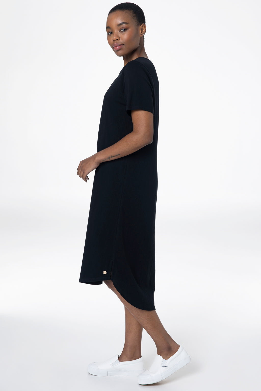 T-Shirt Dress _ 143277 _ Black