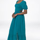 Cutout Detail Dress _ 143333 _ Teal