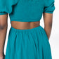 Cutout Detail Dress _ 143333 _ Teal