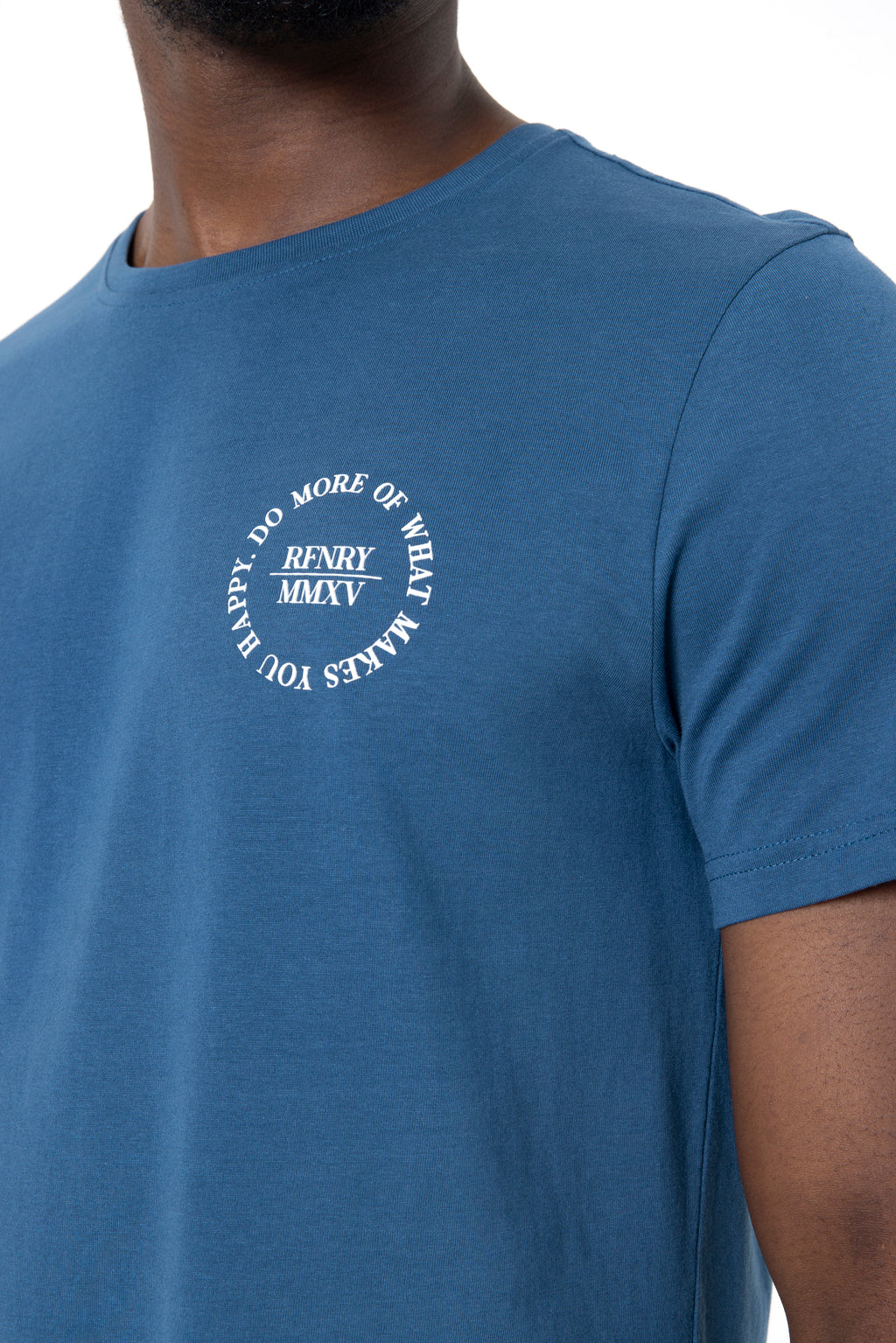 Branded T-Shirt _ 142518 _ Blue from REFINERY – Refinery