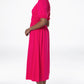 Midi Knit Dress _ 143343 _ Pink