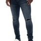 Rf10 Rip & Repair Skinny Denim Jeans _ 140452 _ Dark Blue