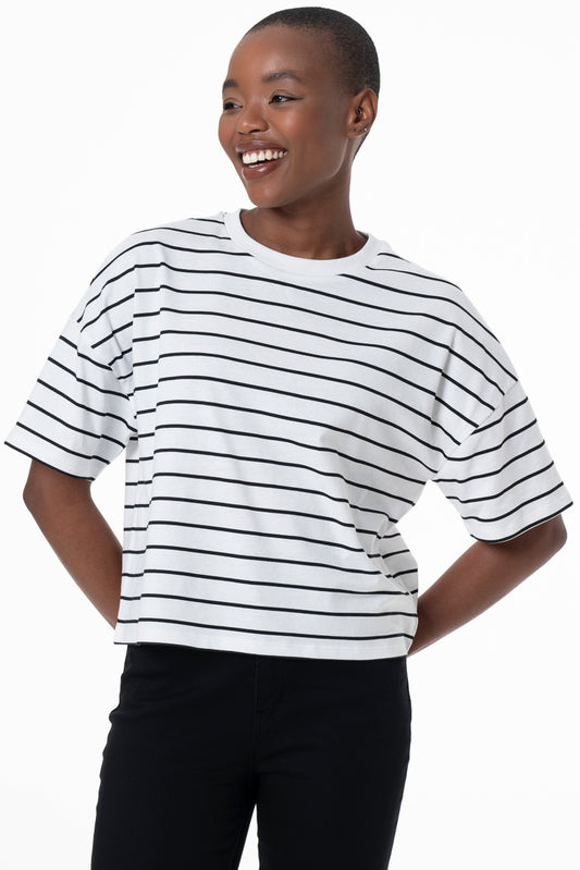 Striped T-Shirt _ 146429 _ Milk