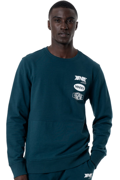 Branded Sweater _ 146211 _ Teal