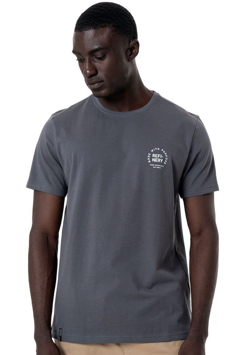 Core T-Shirt _ 145359 _ Charcoal from REFINERY – Refinery