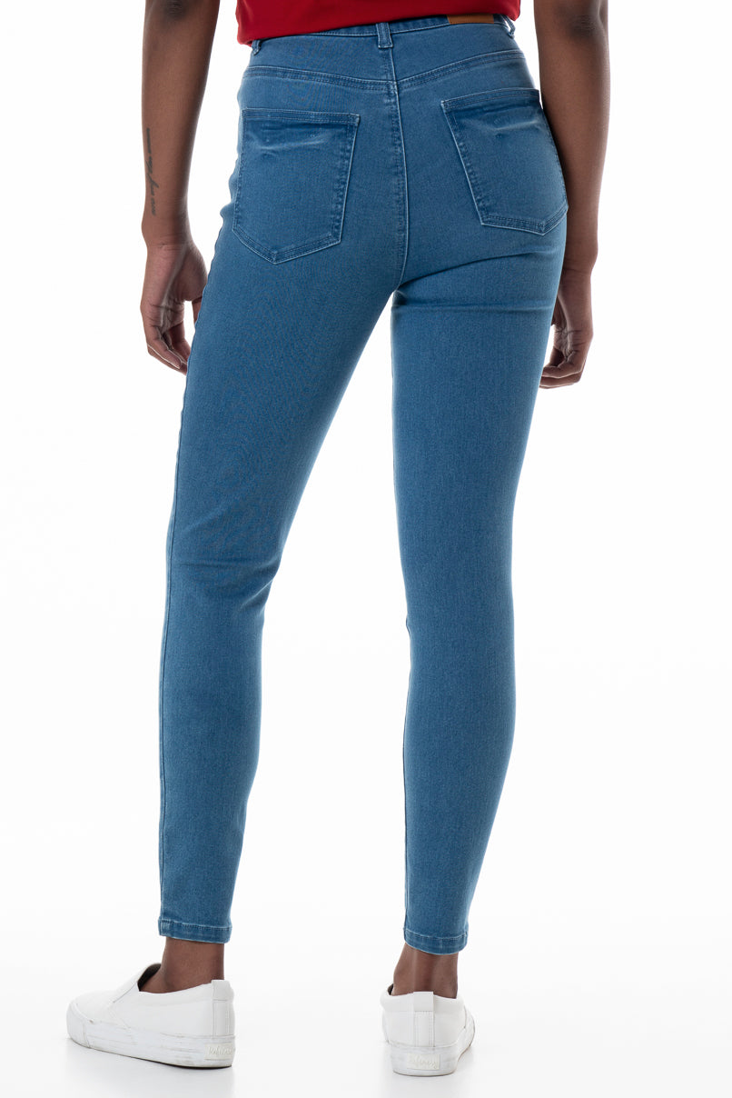 Rf09 Hi-Waisted Skinny Jeans _ 148252 _ Mid Wash