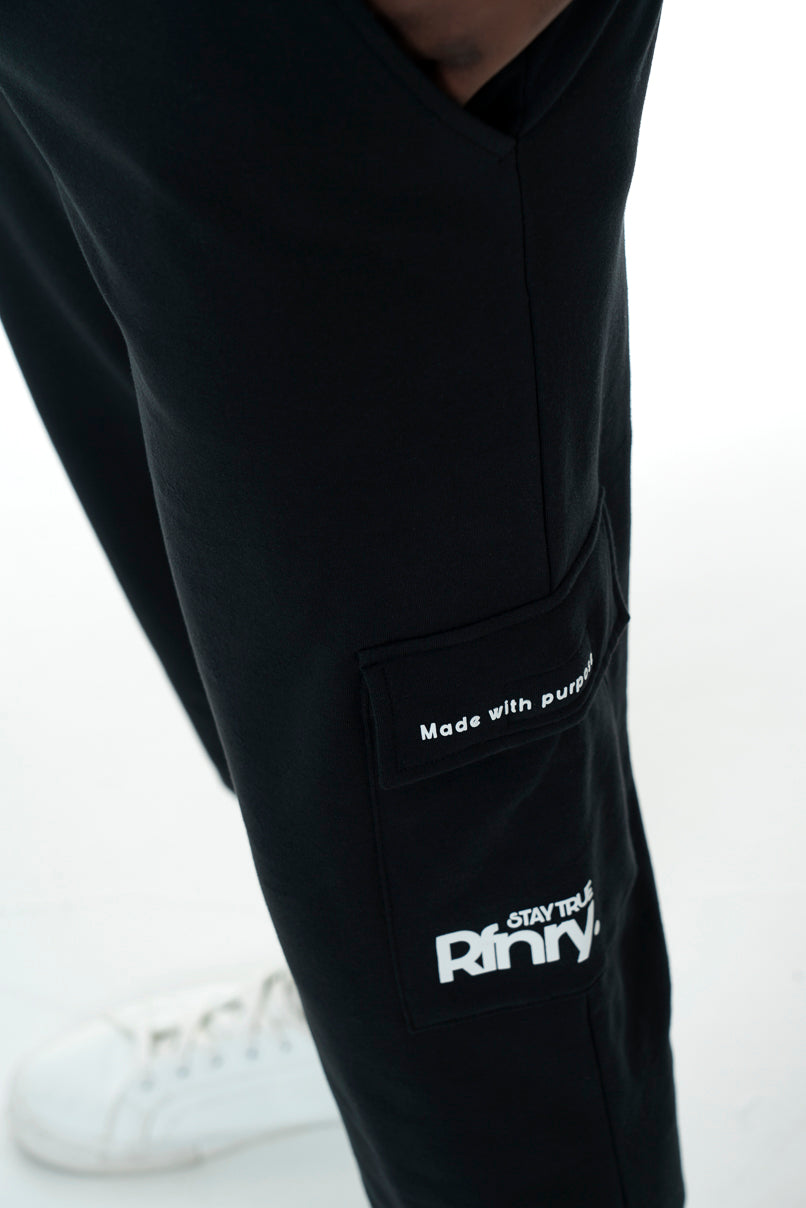 Relaxed Fit Track Pants _ 146557 _ Black
