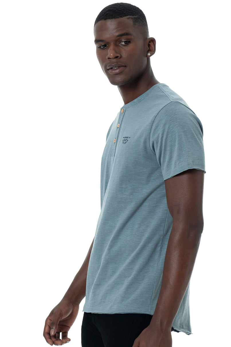 Henley T-Shirt _ 146764 _ Blue