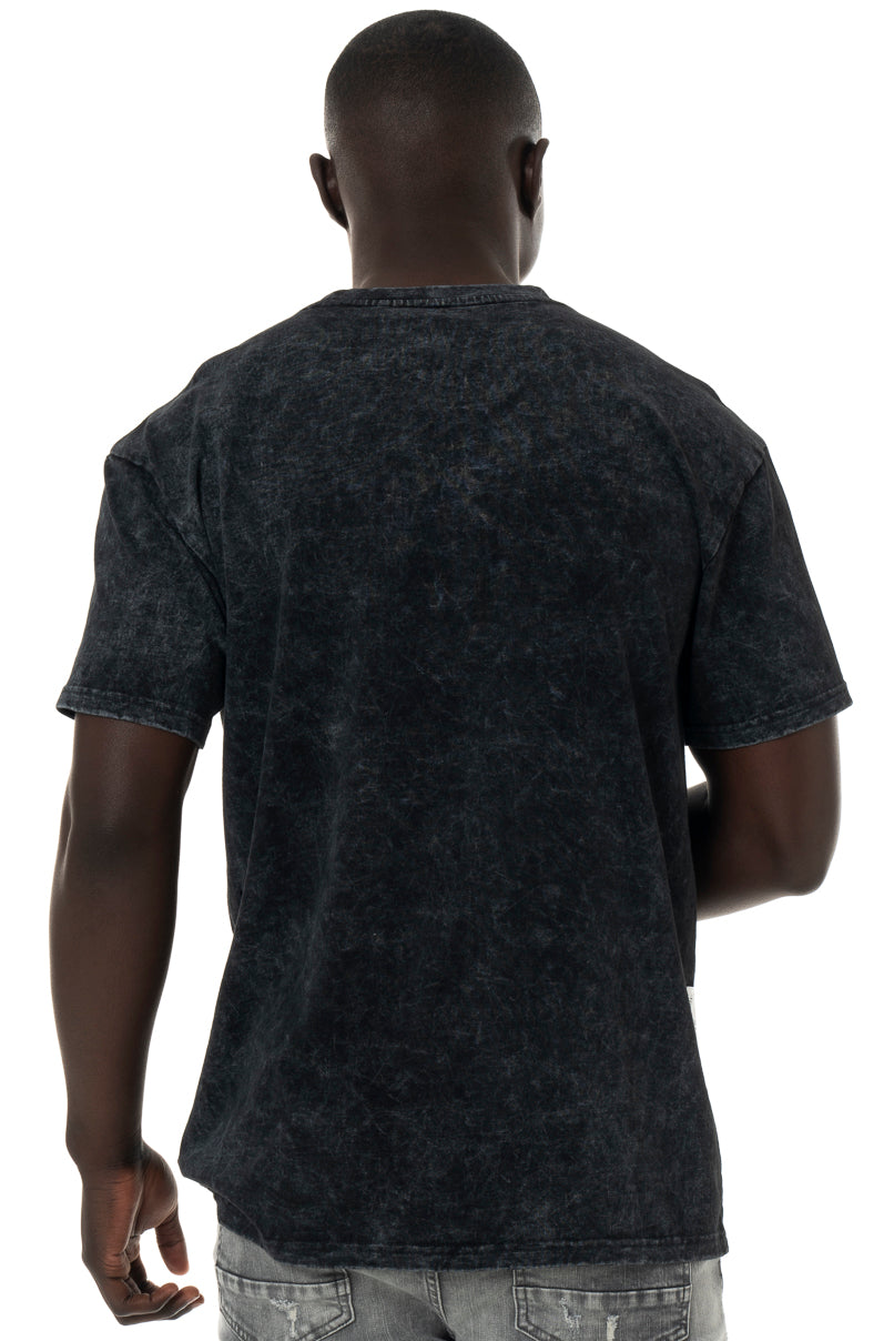 Statement Acid Wash T-Shirt _ 147309 _ Black