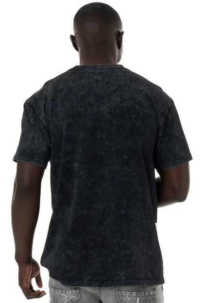 Statement Acid Wash T-Shirt _ 147309 _ Black