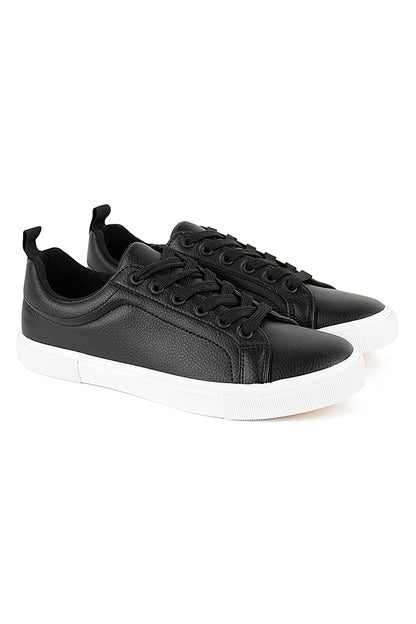 Lace Up Sneaker _ 140767 _ Black