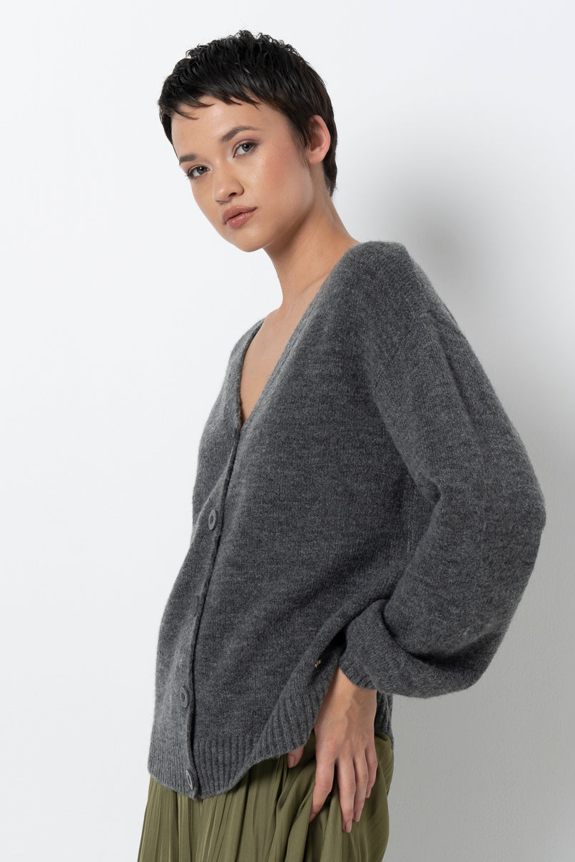 Cardigan _ 157529 _ Charcoal