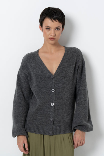 Cardigan _ 157529 _ Charcoal