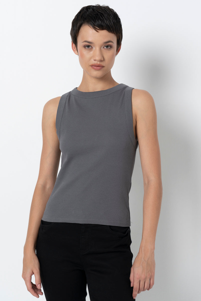 Tank Top _ 157823 _ Charcoal