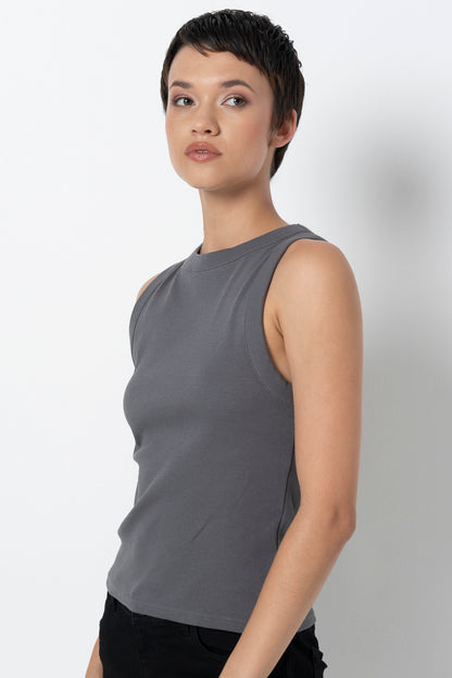 Tank Top _ 157823 _ Charcoal