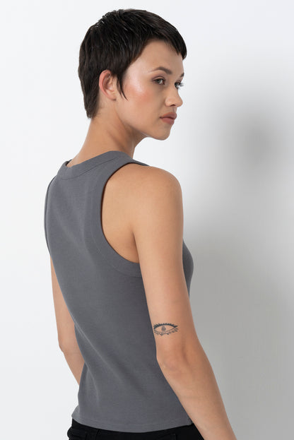 Tank Top _ 157823 _ Charcoal