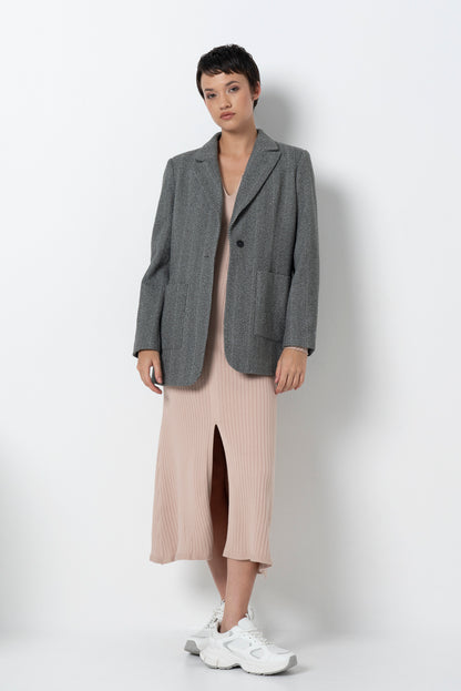Boyfriend Blazer _ 157745 _ Charcoal