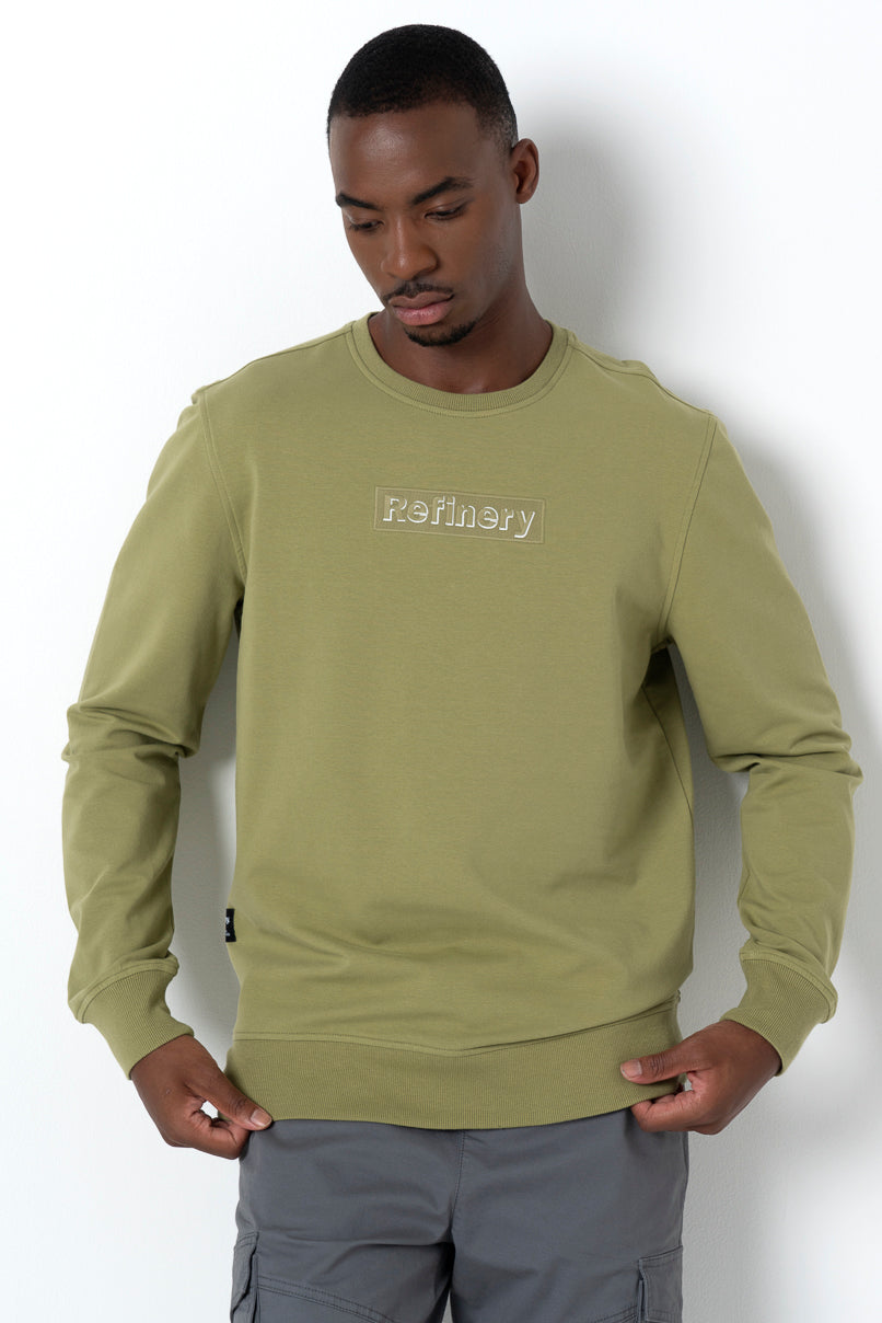 Embroidered Crewneck _ 158351 _ Green