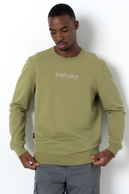 Embroidered Crewneck _ 158351 _ Green