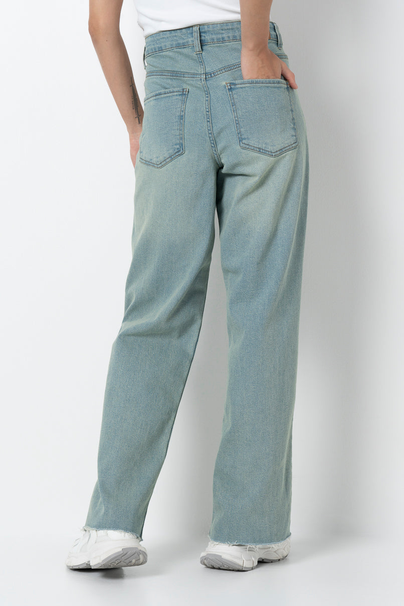 Rf16 Wide Leg Jeans _ 155038 _ Mid Wash