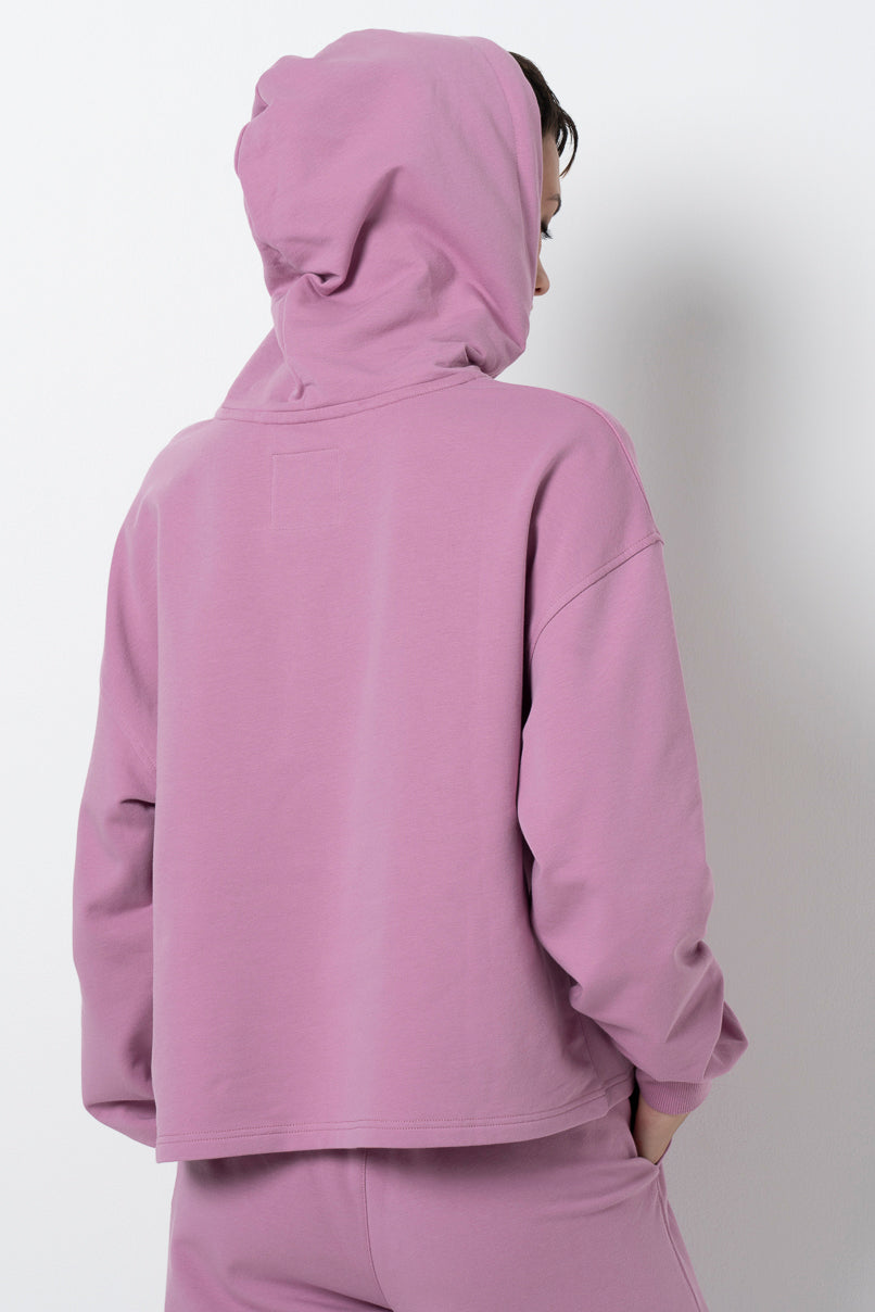 Short Hoodie _ 157934 _ Purple