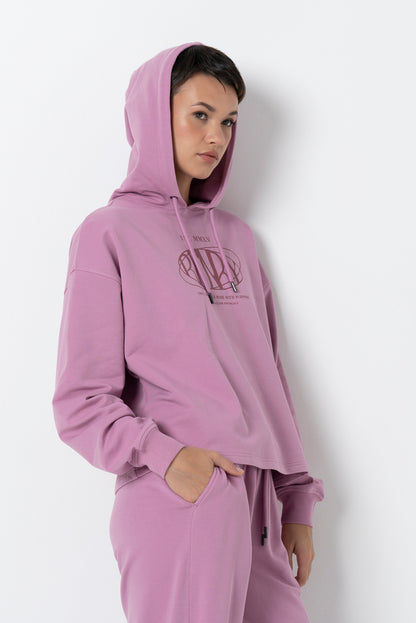 Short Hoodie _ 157934 _ Purple