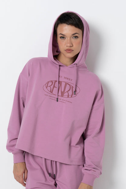 Short Hoodie _ 157934 _ Purple