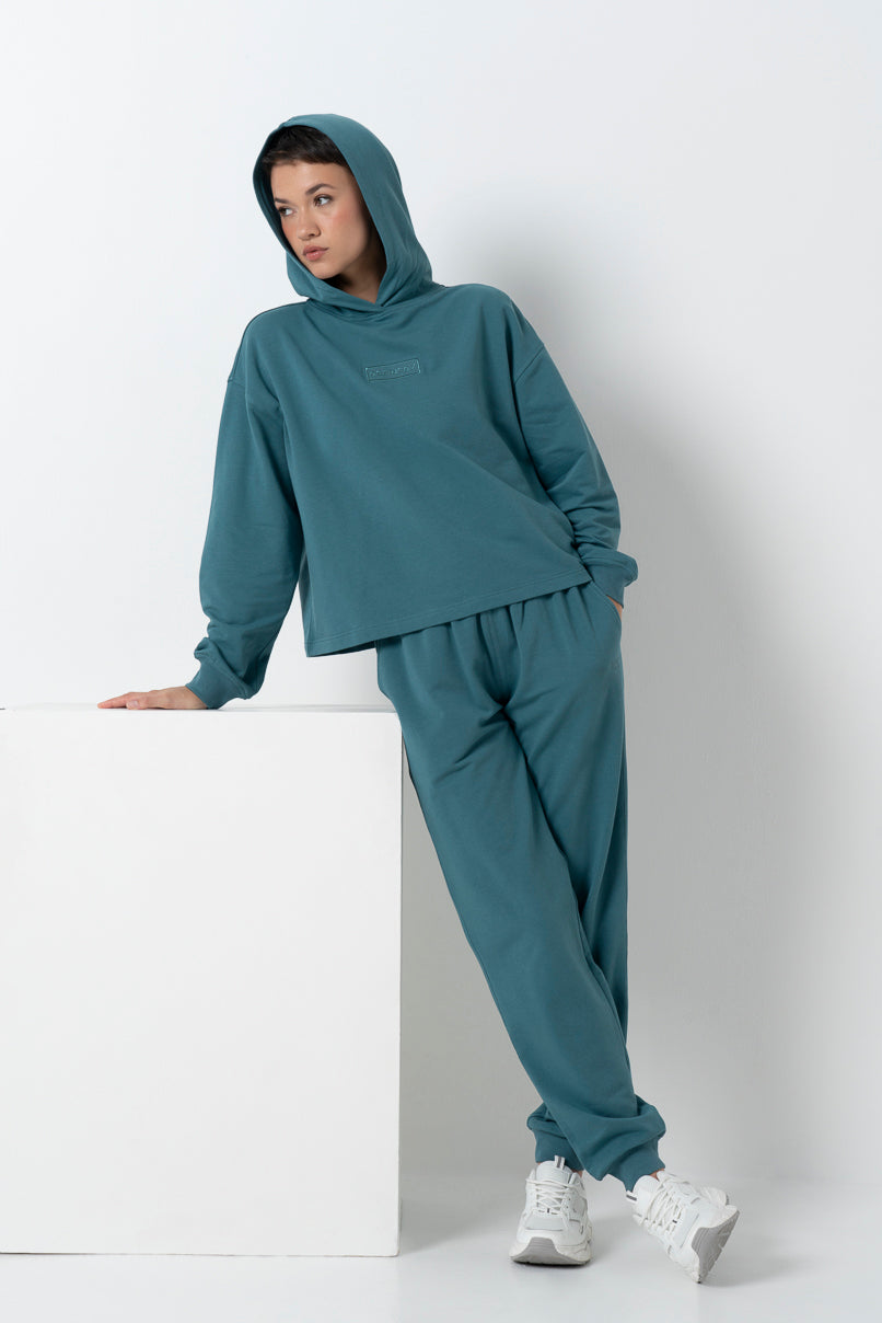 Short Hoodie _ 157932 _ Blue