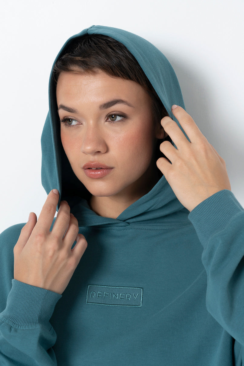 Short Hoodie _ 157932 _ Blue