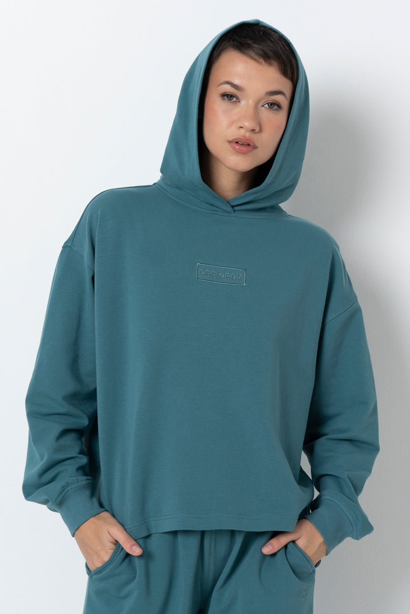 Short Hoodie _ 157932 _ Blue