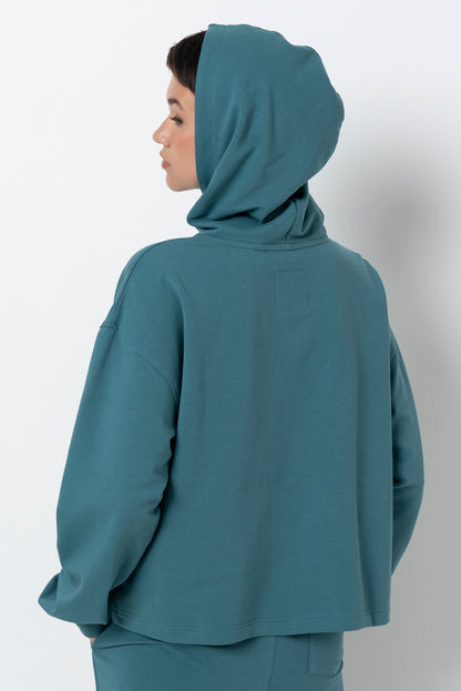 Short Hoodie _ 157932 _ Blue
