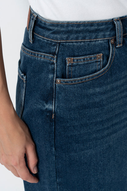 Rf16 Wide Leg High Rise Jeans _ 156576 _ Dark Wash
