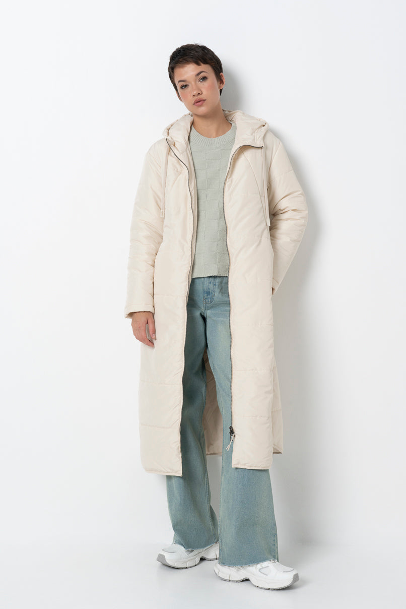 Long Puffer Jacket _ 157795 _ Milk