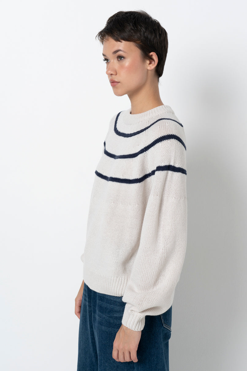 Striped Jumper _ 157540 _ Stone