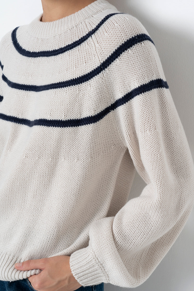Striped Jumper _ 157540 _ Stone