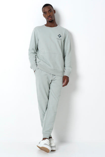 Badge Crewneck Sweater _ 158347 _ Mint