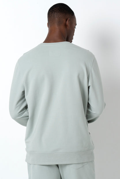 Badge Crewneck Sweater _ 158347 _ Mint
