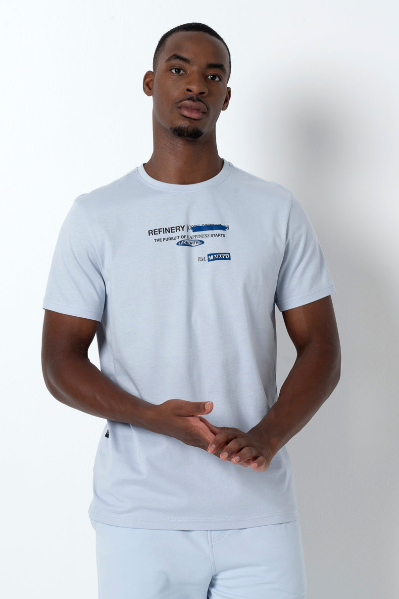 Statement T-Shirt _ 157639 _ Light Blue