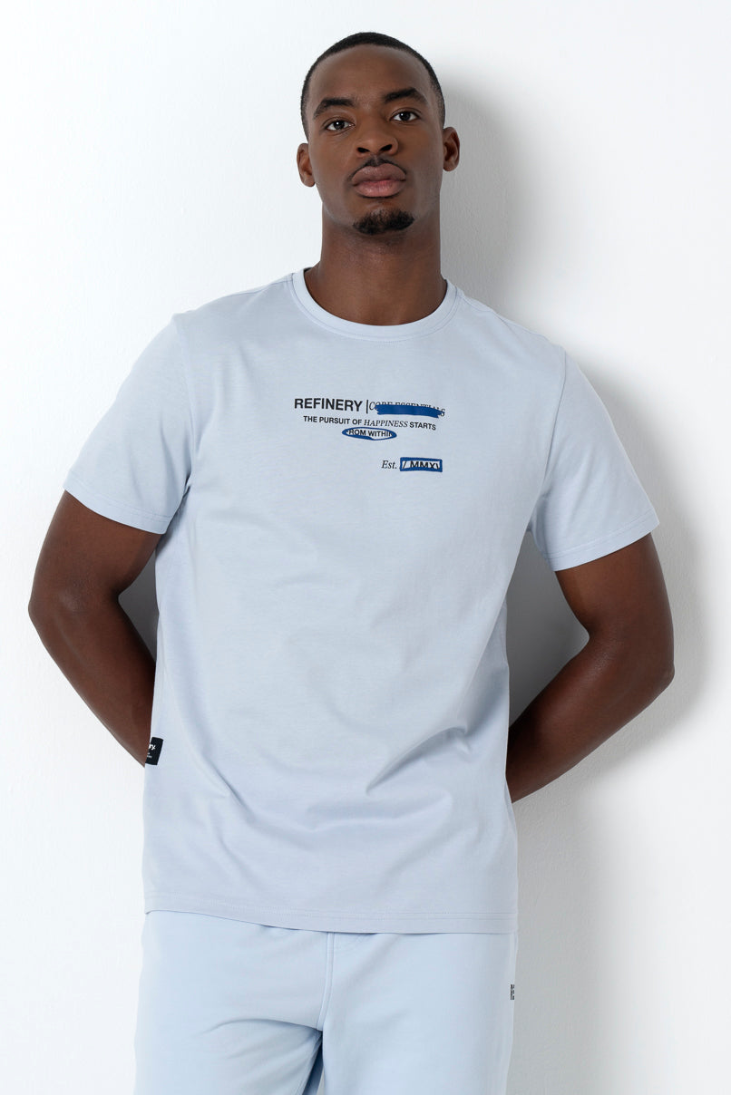 Statement T-Shirt _ 157639 _ Light Blue