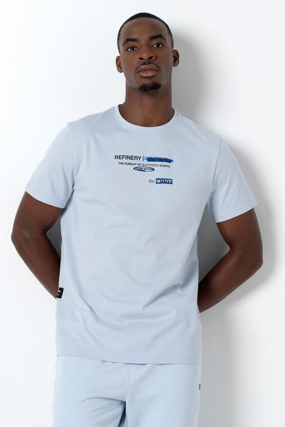 Statement T-Shirt _ 157639 _ Light Blue