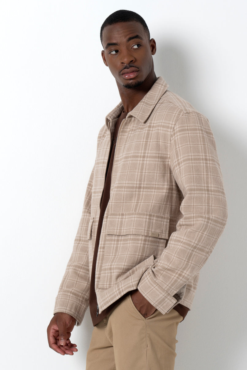 Check Natural Jacket _ 157555 _ Natural
