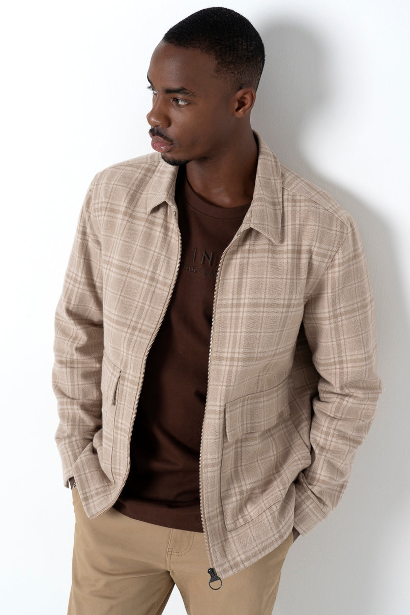 Check Natural Jacket _ 157555 _ Natural