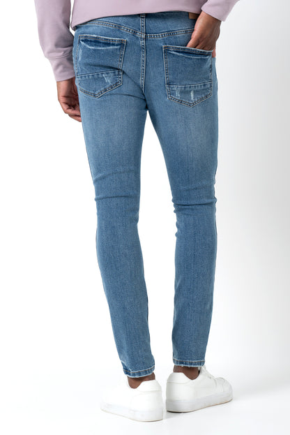 Rf10 Mid Wash Rip Super Skinny Jean _ 161631 _ Mid Wash