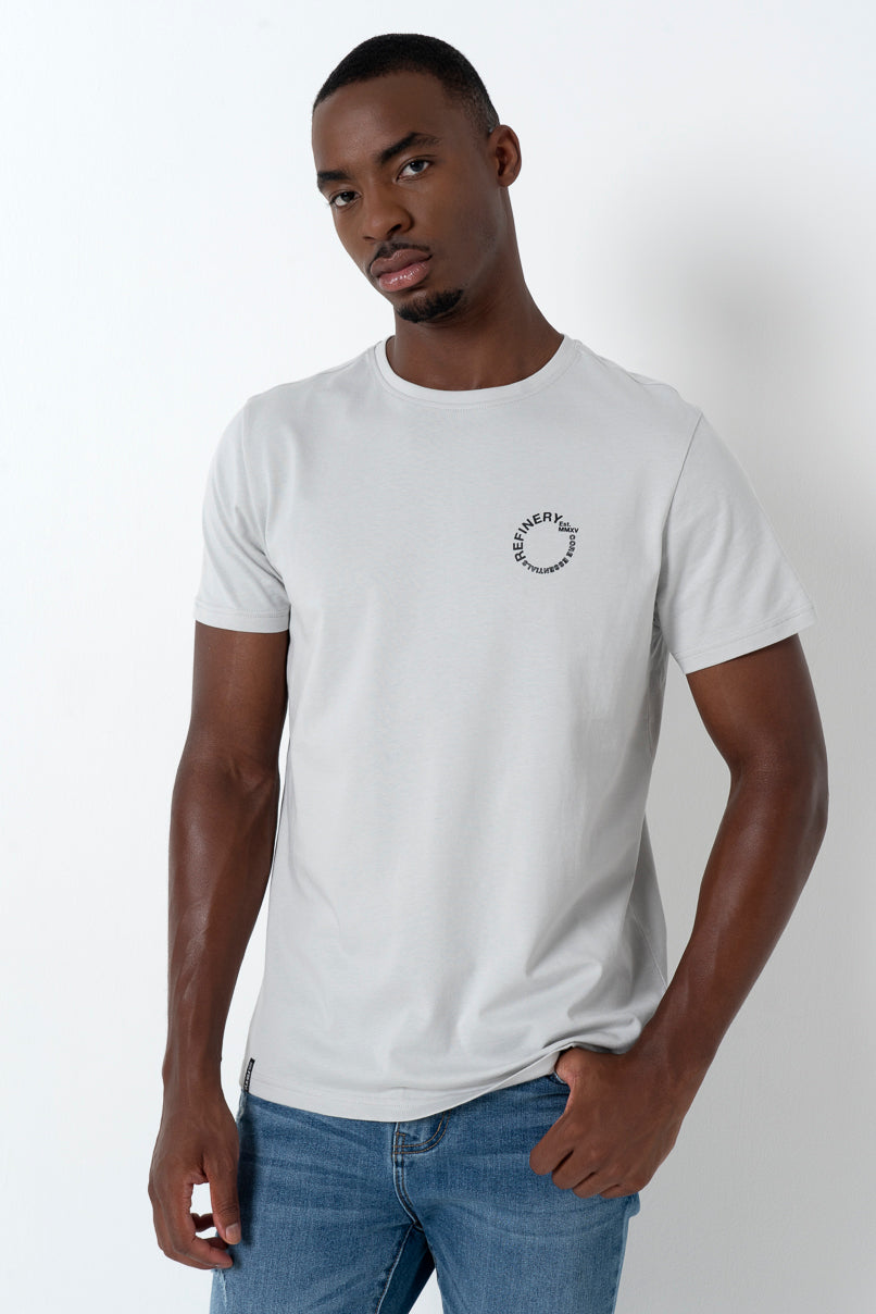 Branded T-Shirt _ 158597 _ Light Grey