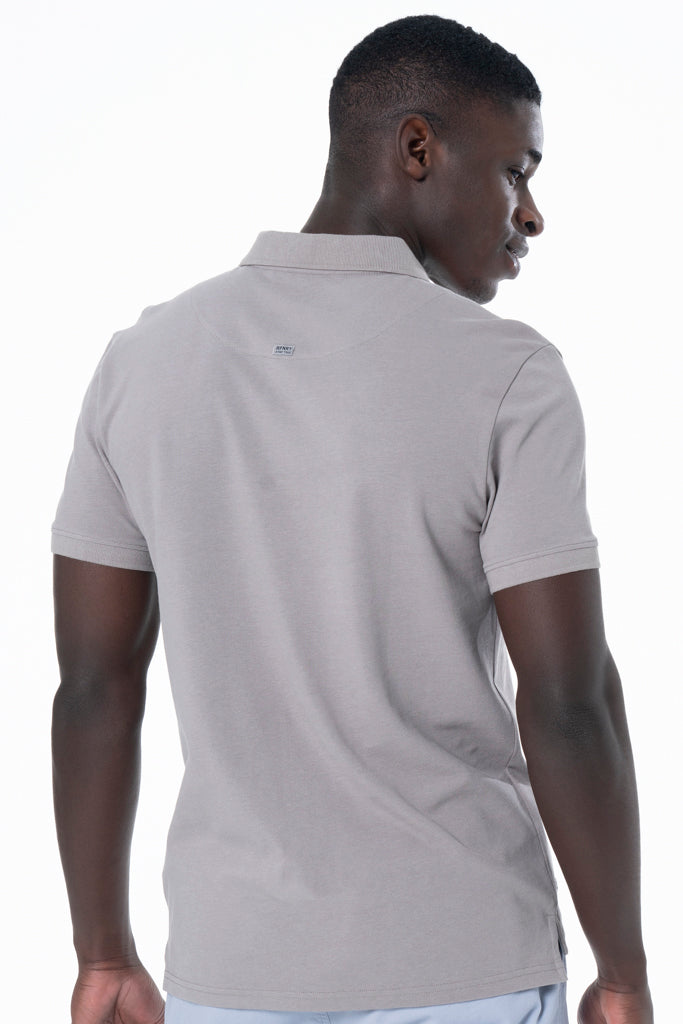Pique Golfer _ 131381 _ Grey