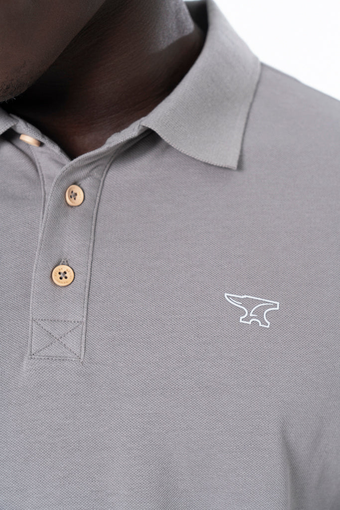 Pique Golfer _ 131381 _ Grey